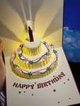 Листівка з музикою та підсвіткою «Happy Birthday»
