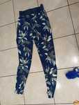 Getry spodnie legginsy sportowe 36 38 40 kwiaty