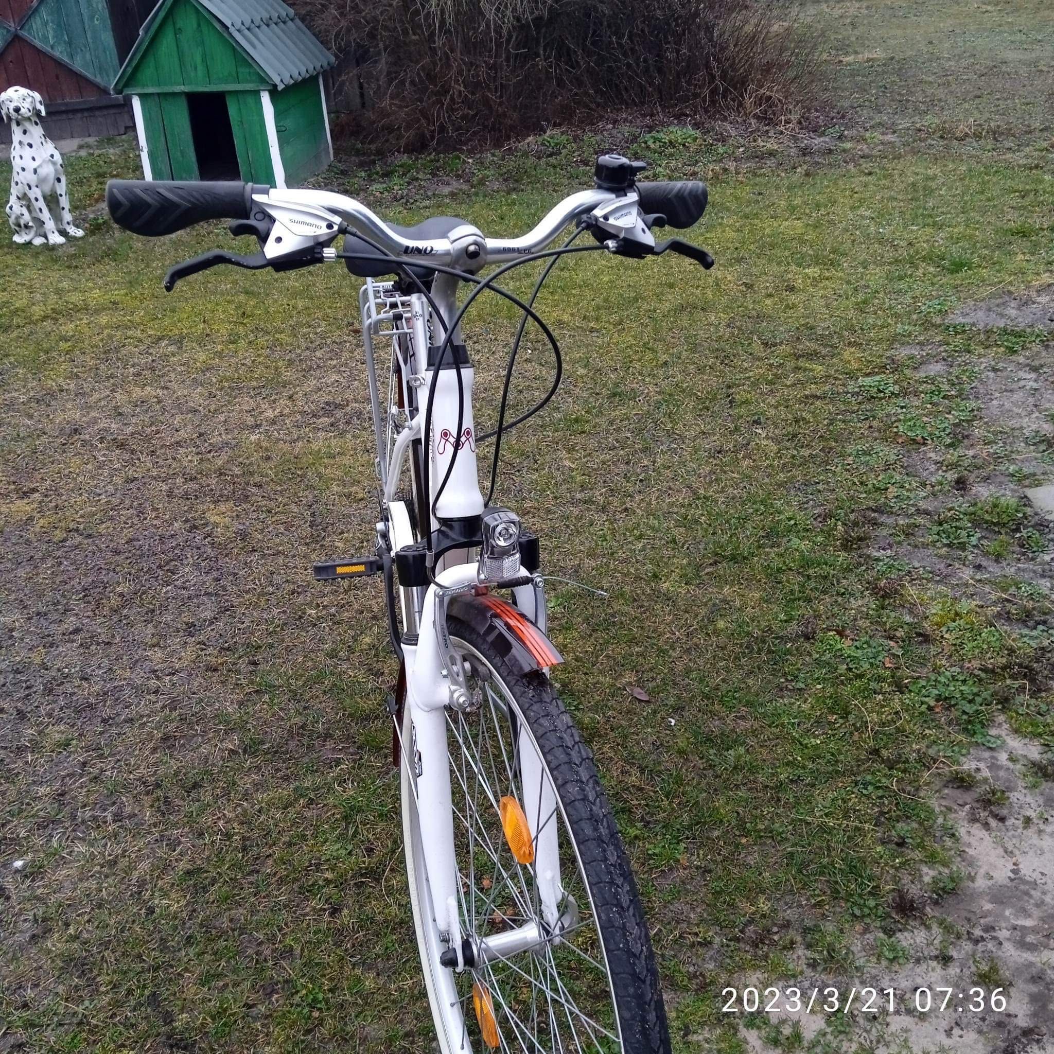 Rower m-bike biały jak nowy