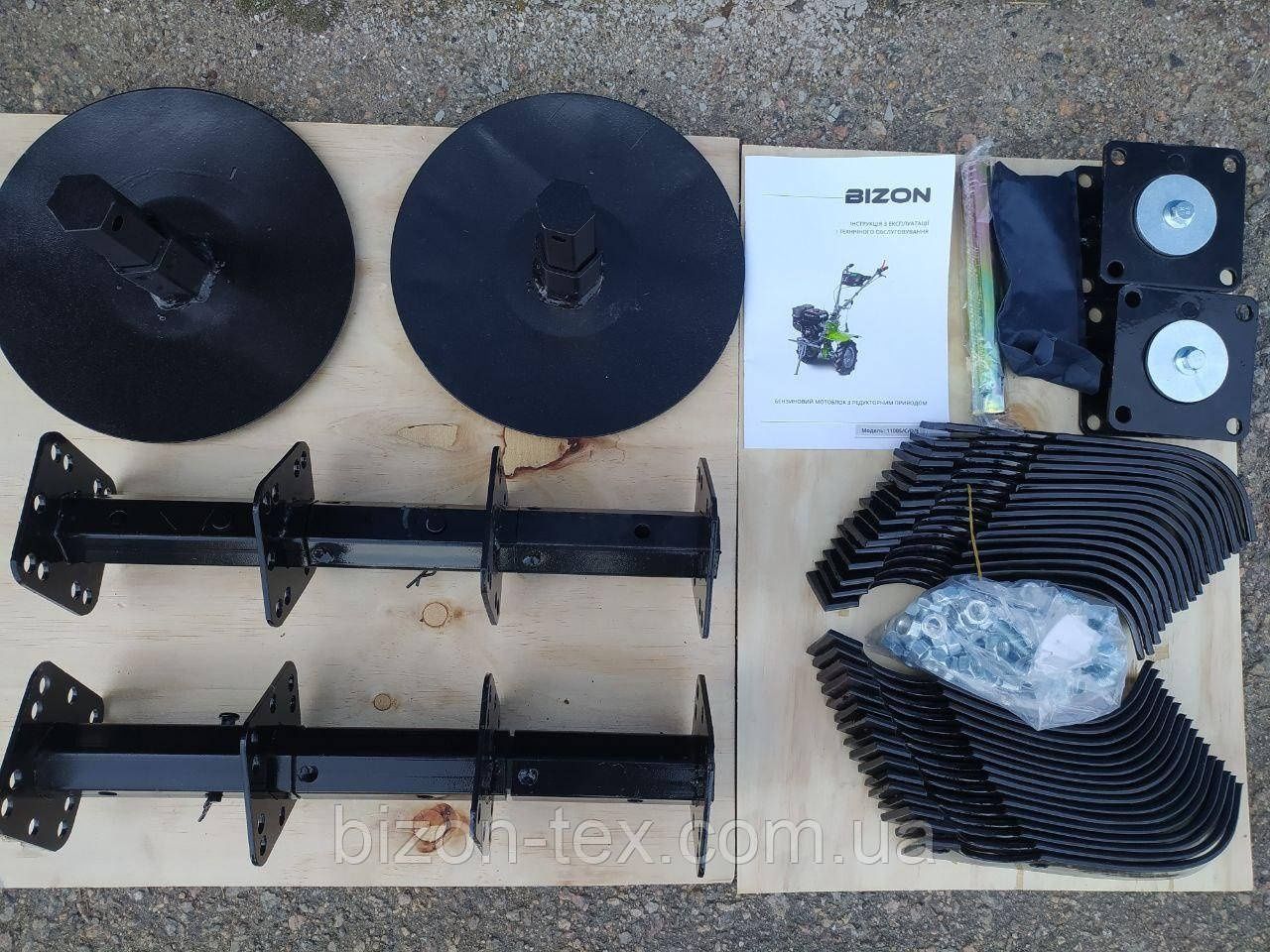Мотоблок BIZON 1100D3 кпп 3+1 (9к/с)
