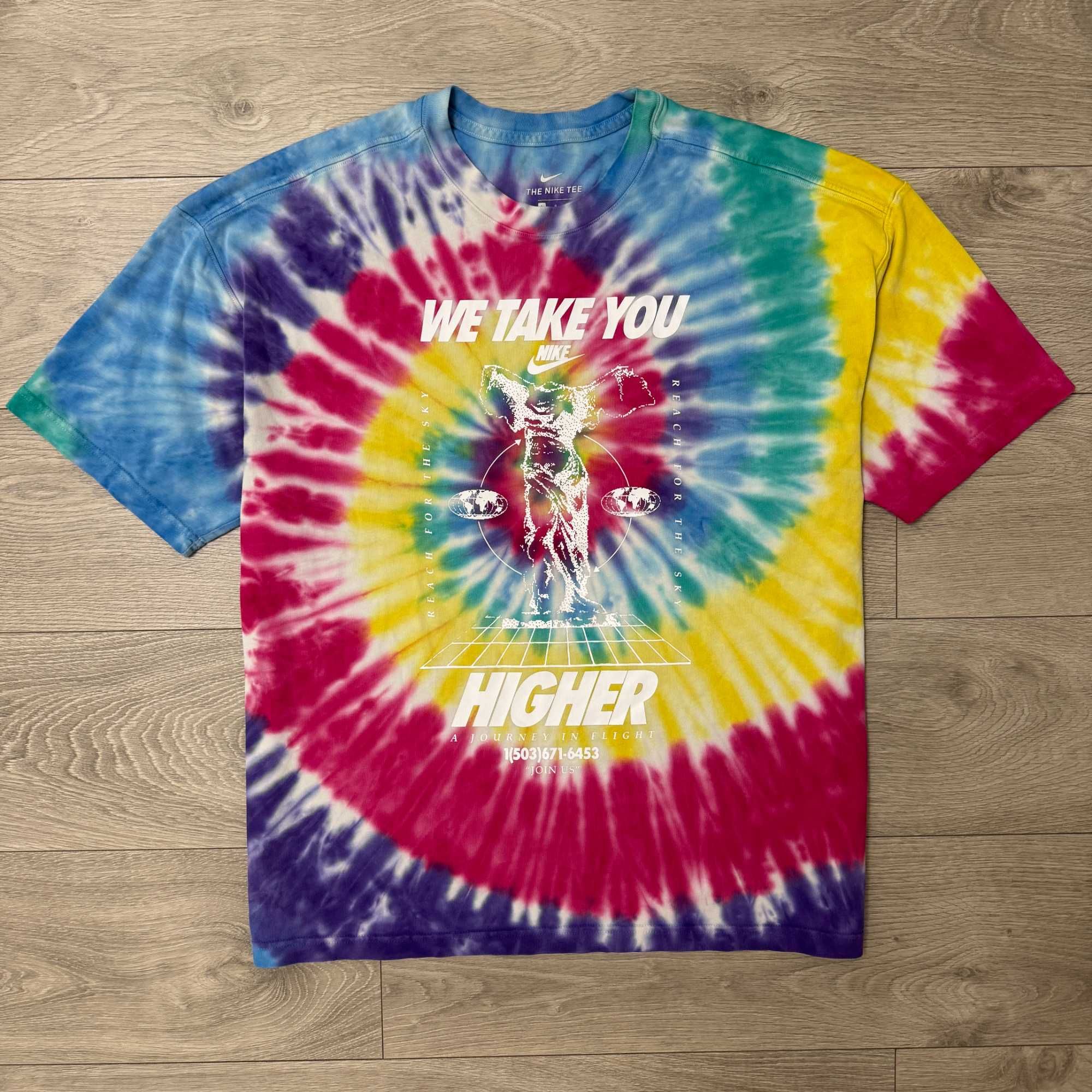 Футболка Найк Nike "We Take You Higher" Tie-Dye, розмір XXL, оригінал