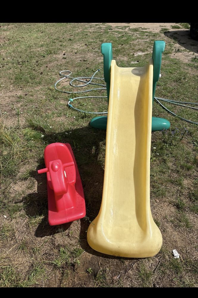 Zjeżdżalnia little tikes ślizg duża +konik little tikes bujak
