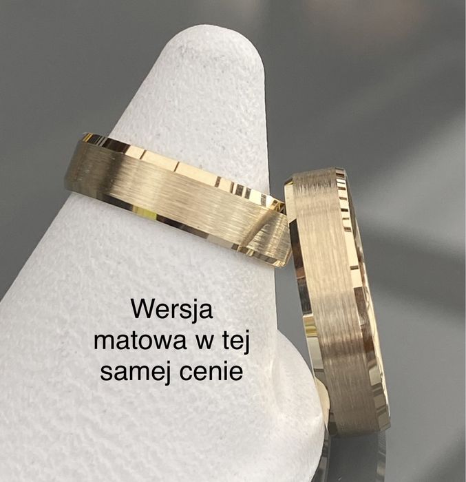 ZŁOTE Obrączki PARA-PR 375 5mm Hit! Wszystkie rozmiary jedna Cena !