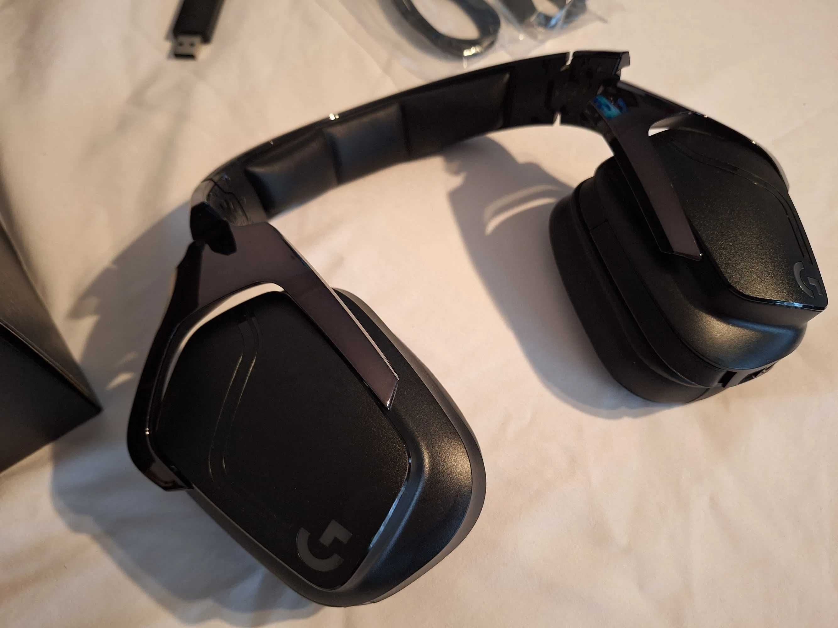 Słuchawki bezprzewodowe z mikrofonem Logitech G935 jak nowe