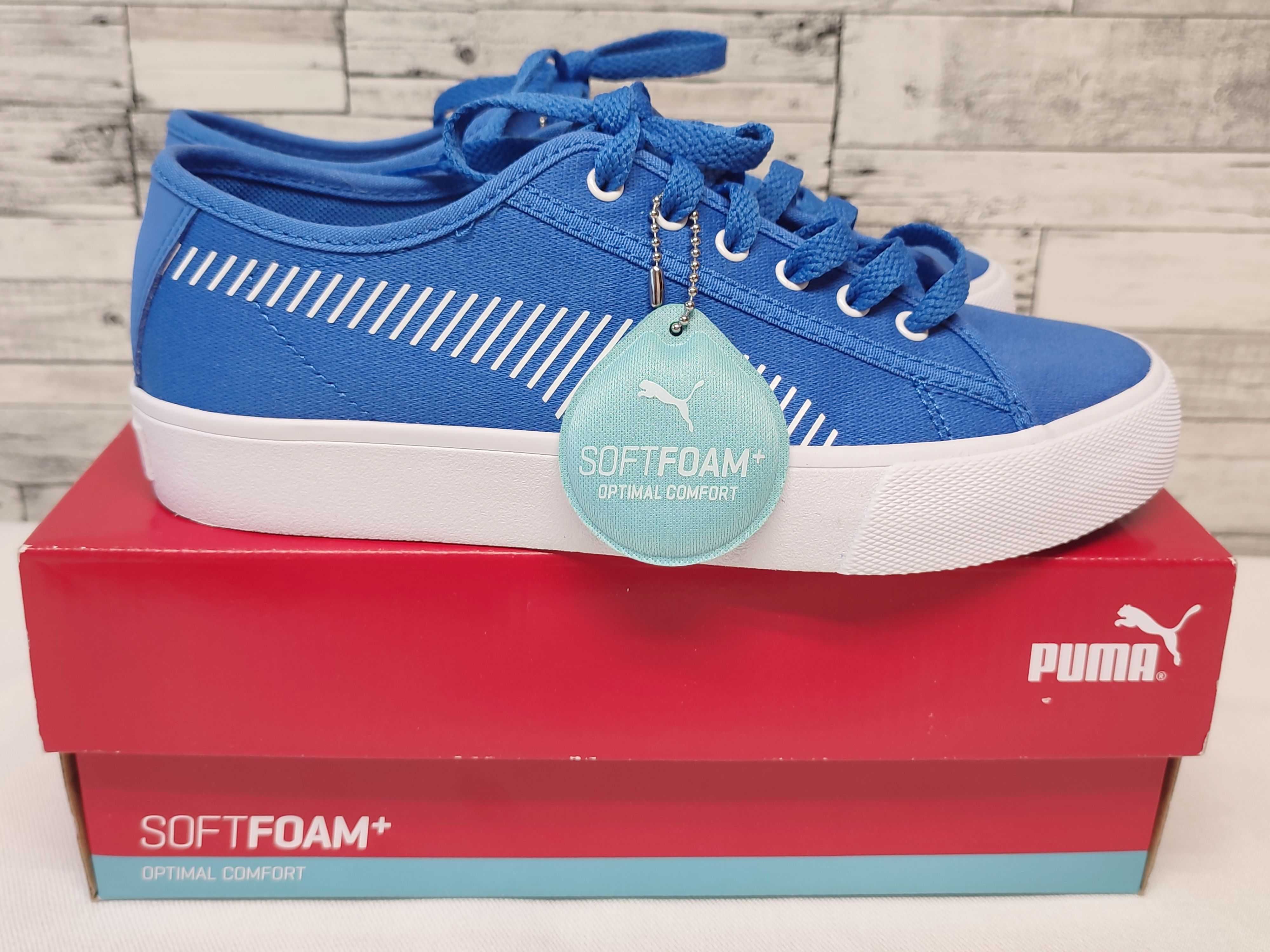 Сникерсы летние  синие женские Puma, по стельке 24см.(37-38)