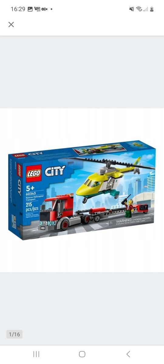 Lego City 60343 bez pudełka