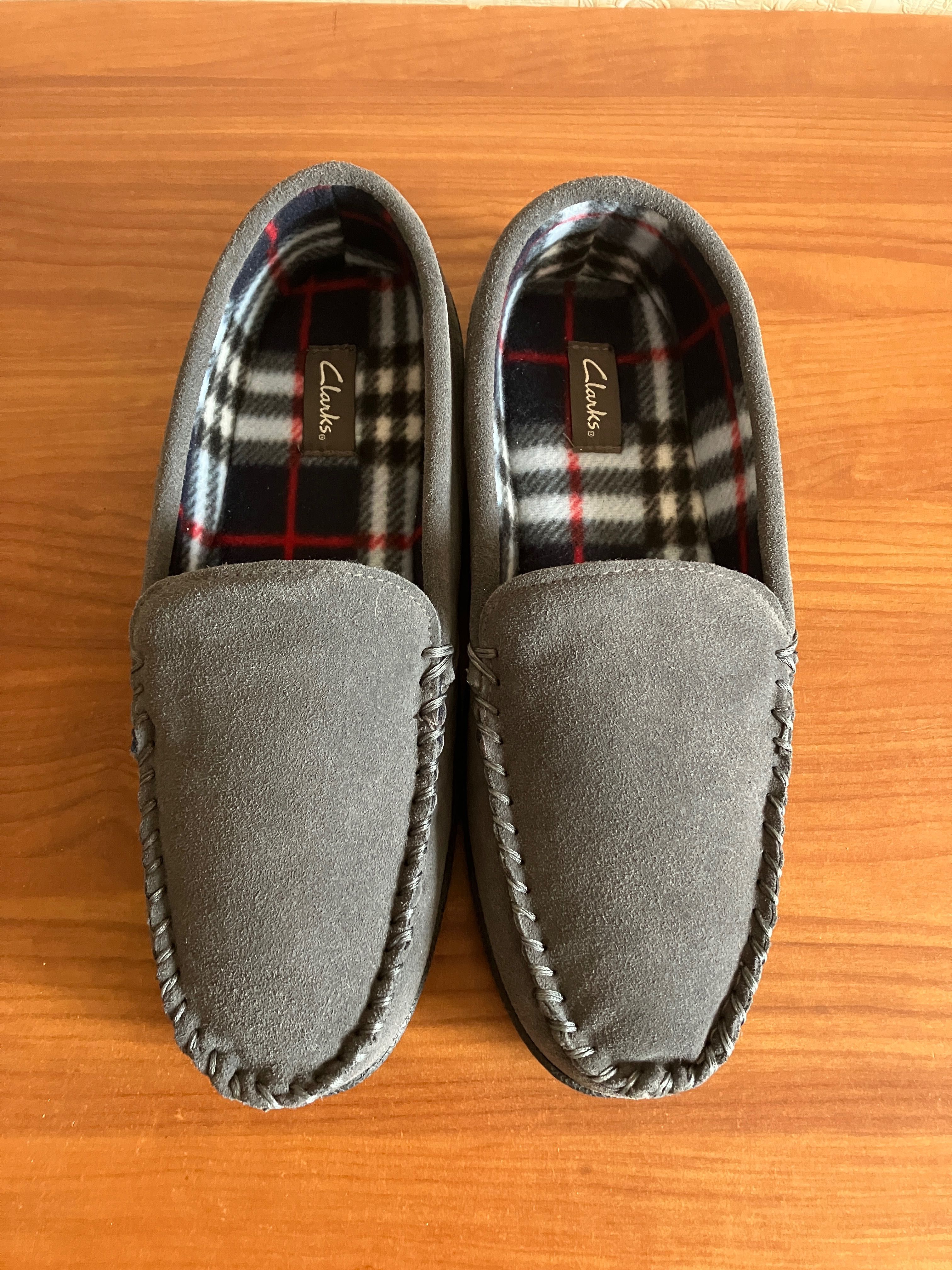 Мокасини чоловічі Clarks. Замша. Розмір 11-11.5US (29.5см). Нові.
