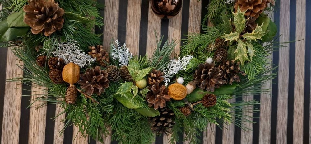 Wianek na drzwi  świąteczny