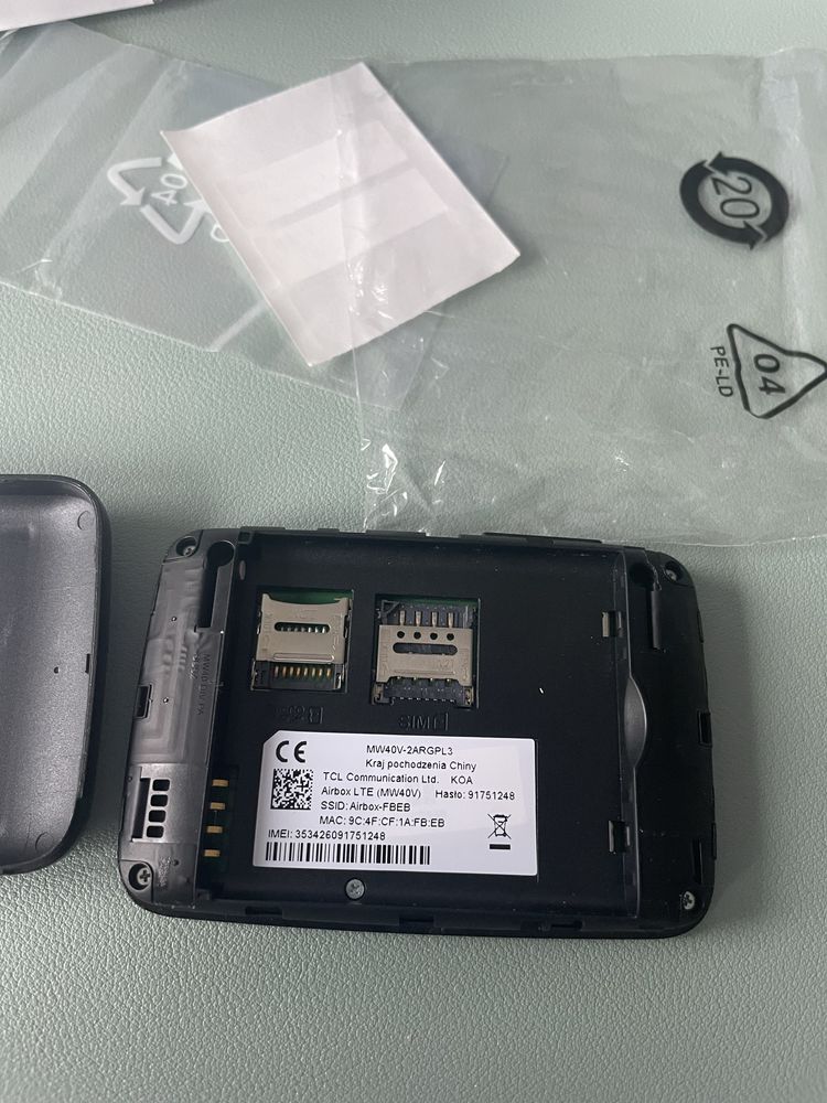 Router przenośny Airbox LTE MW40 Orange BEZ BATERII