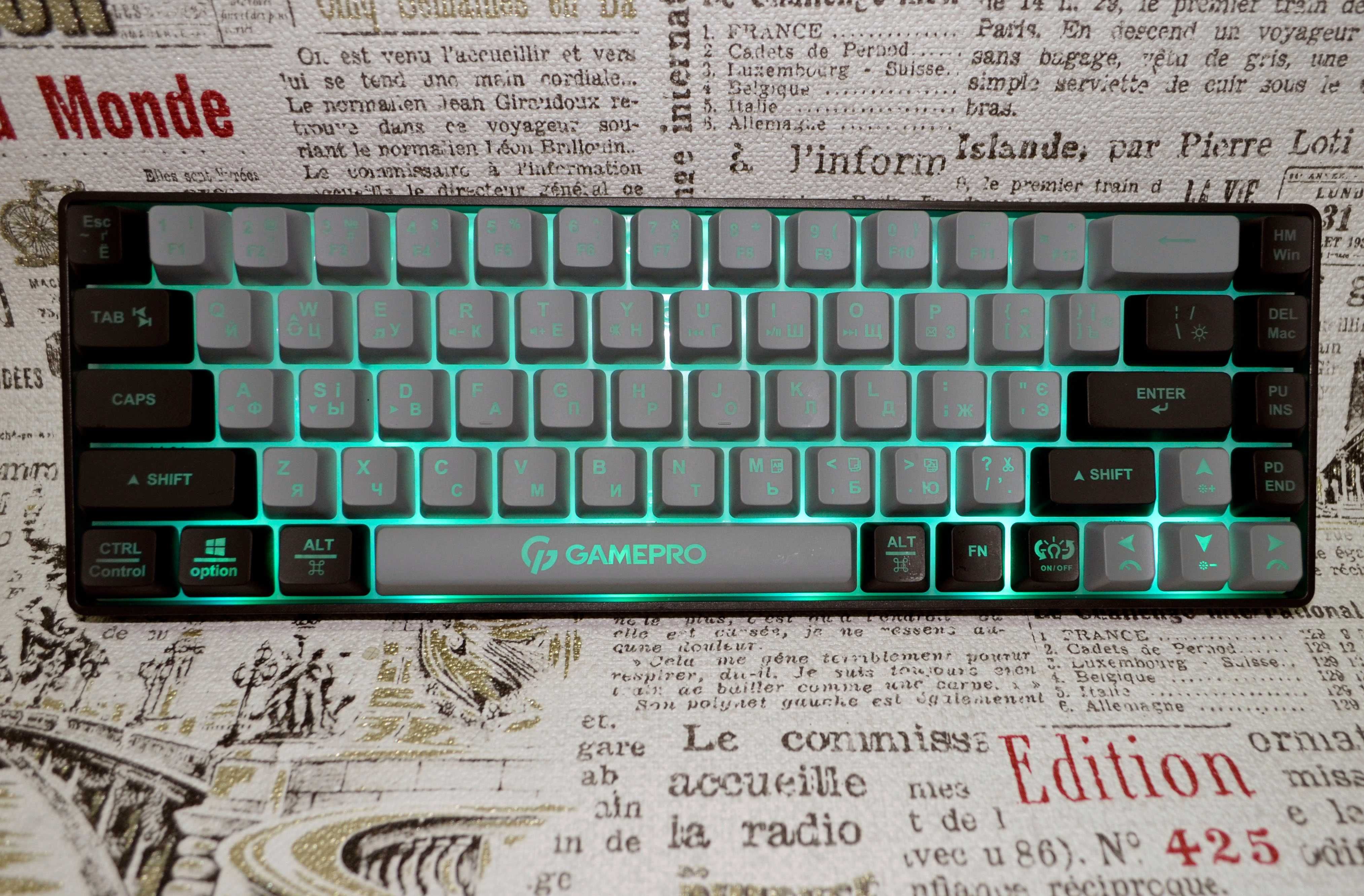 Ультракомпактная  клавиатура GamePro GK935W. Гарантия от магазина.