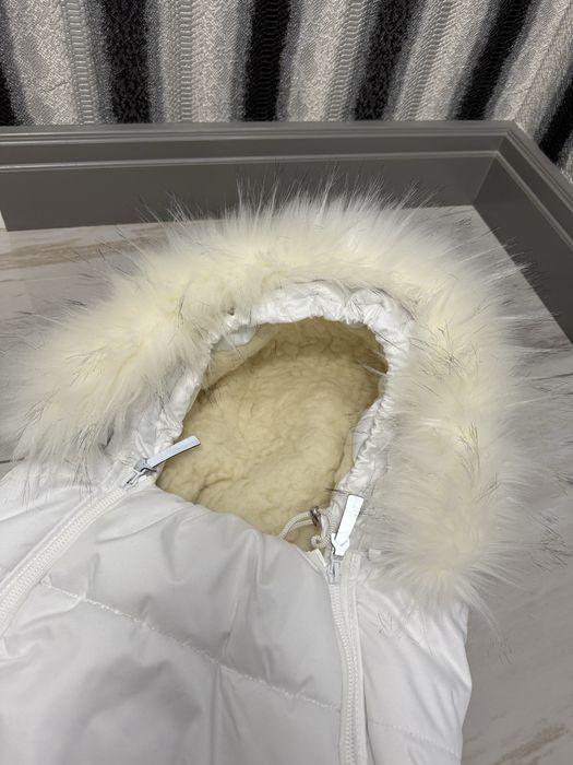 Зимовий дитячий конверт-кокон на овчині для новонароджених DoRechi