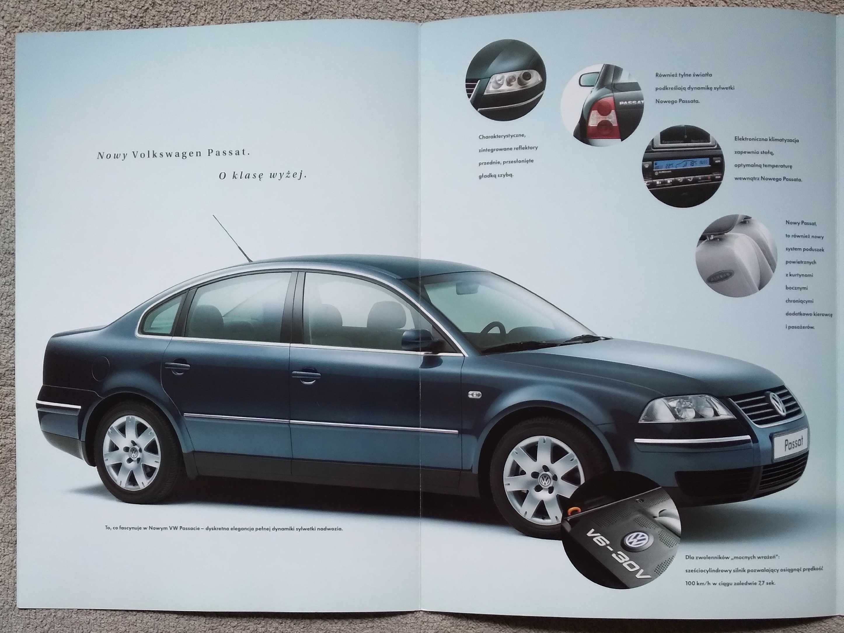Prospekt Volkswagen Passat rok 2000