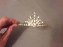 Diadem, tiara korona srebrna Jablonex stan idealny.
