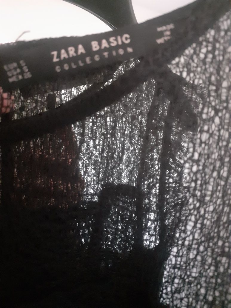 Czarny top na lato Zara Basic 36 S