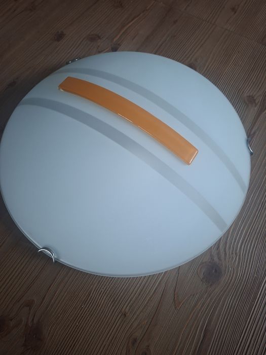 Plafon, lampa sufitowa 40 cm. Szkło mleczne matowe
