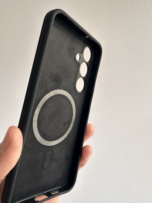 Etui plecki silikon 2mm MagSafe czarne do SAMSUNG GALAXY S25 PLUS