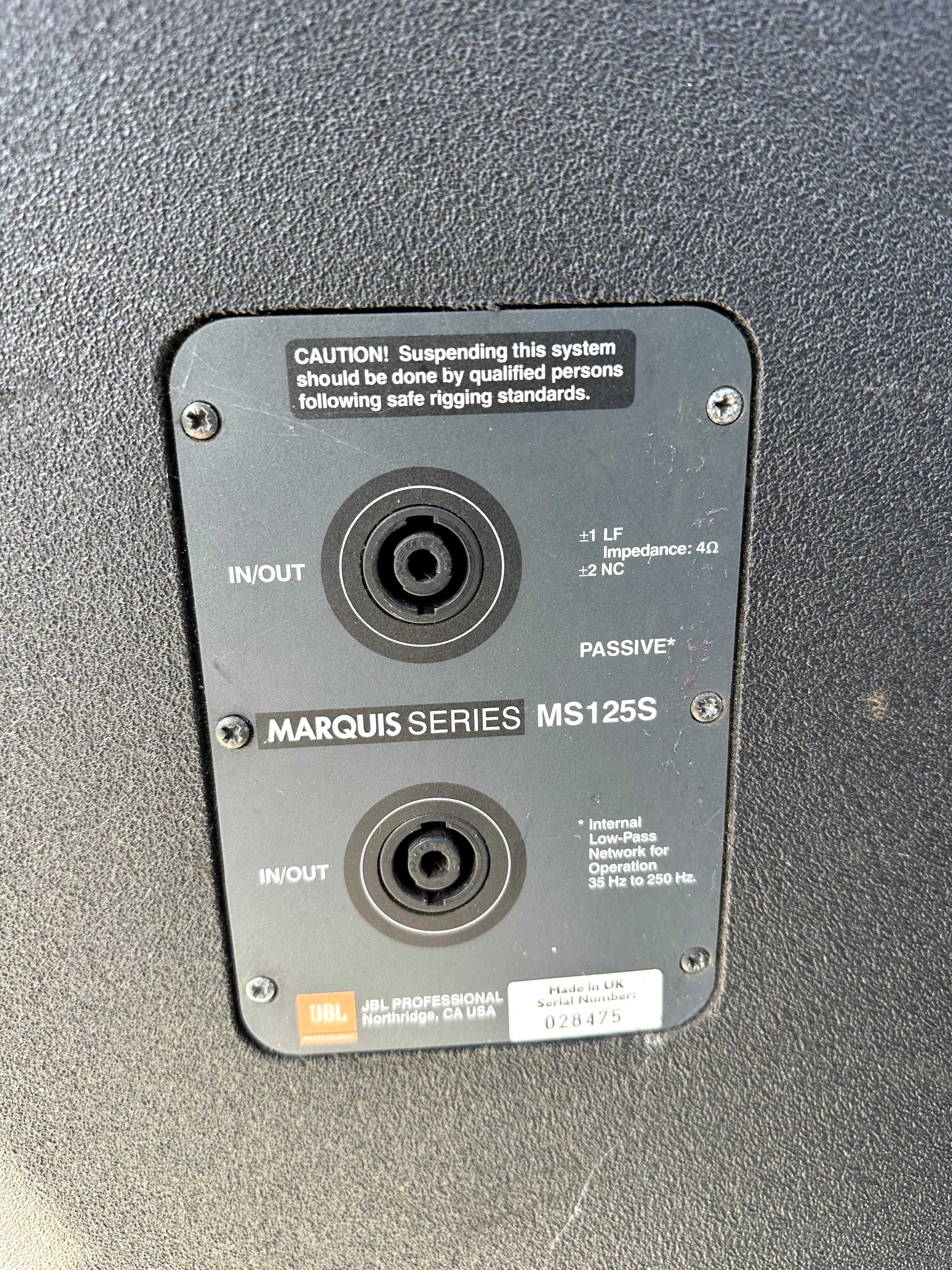 PA JBL TR225 / MS125S