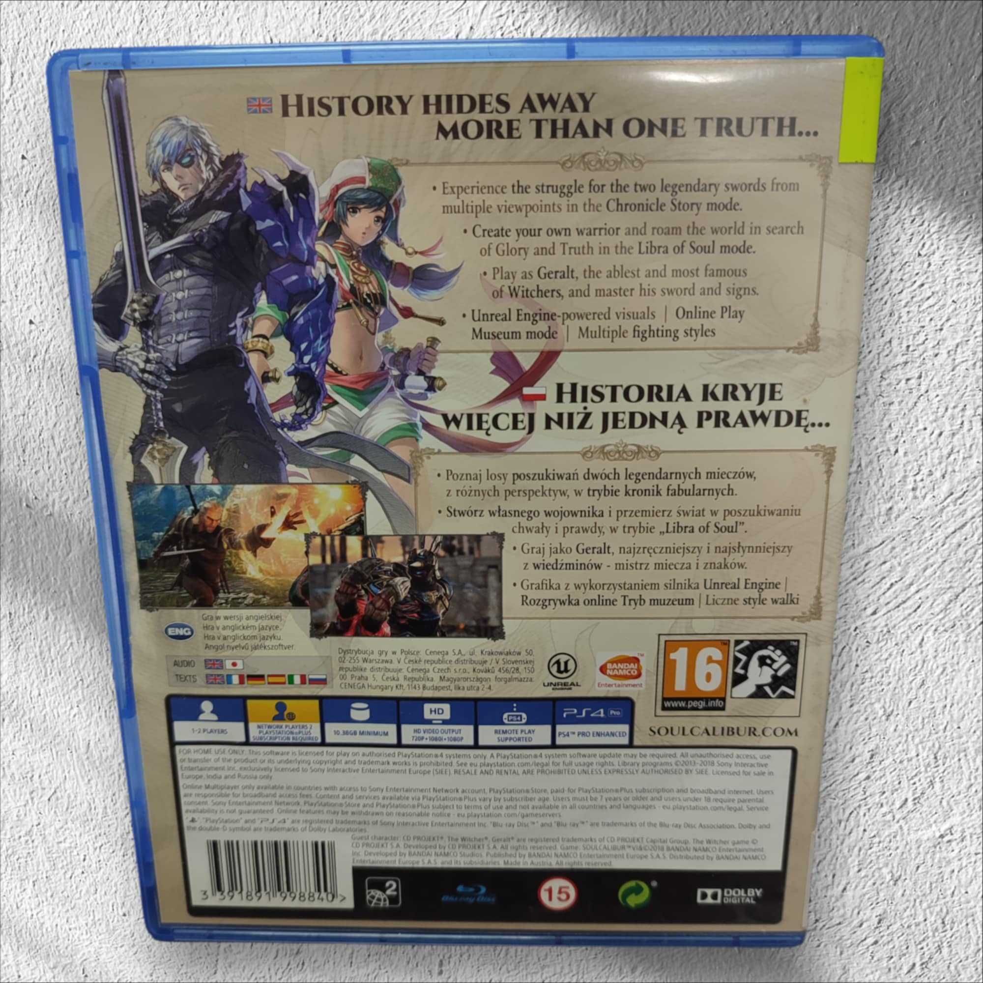 Gra pudełkowa Soul Calibur VI Ps4