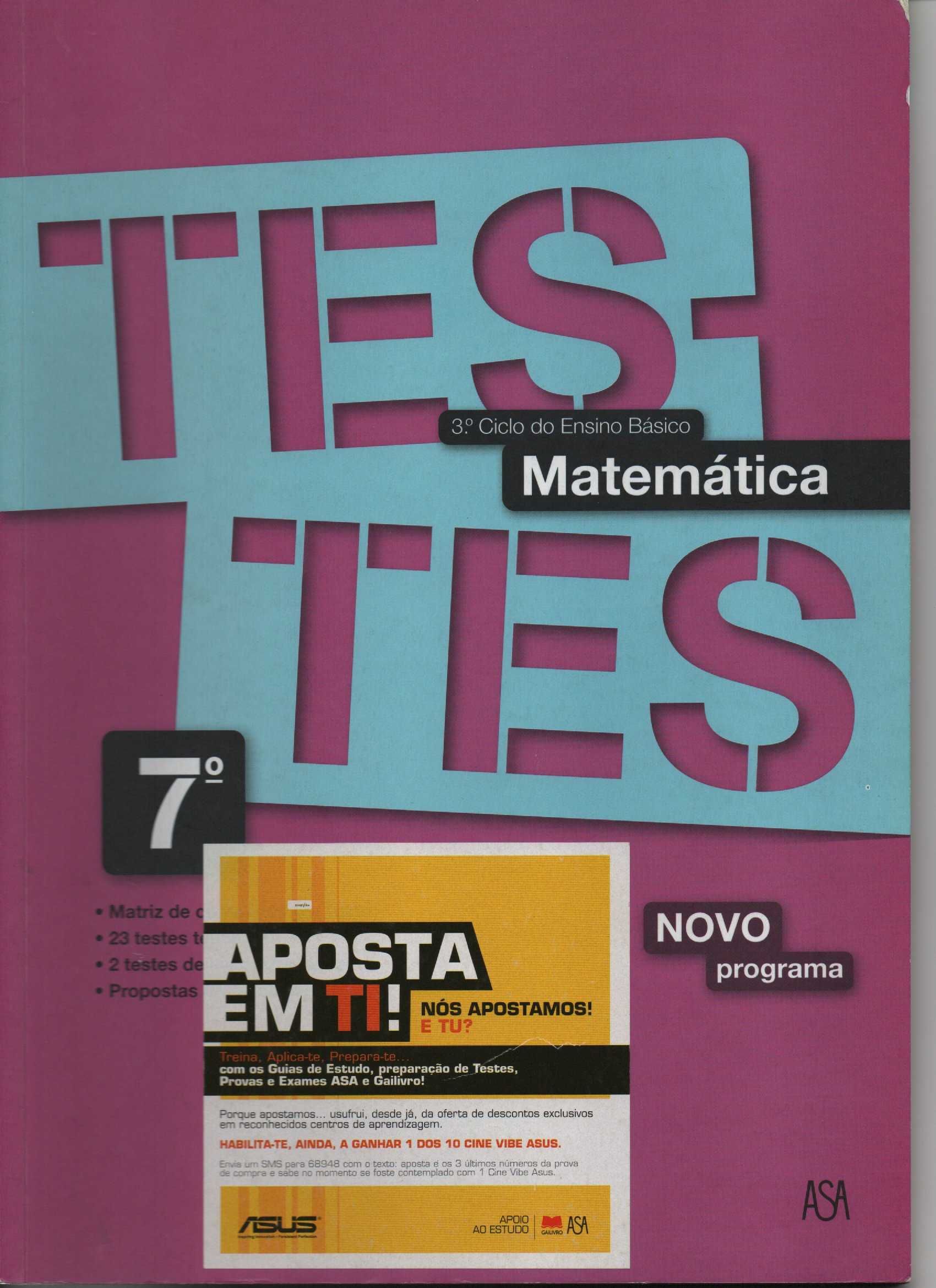 Testes de Matemática- 7º Ano