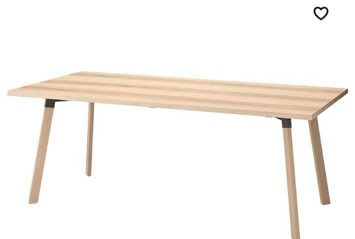 Mesa de refeições de 6 lugares da marca IKEA c/ 6 cadeiras