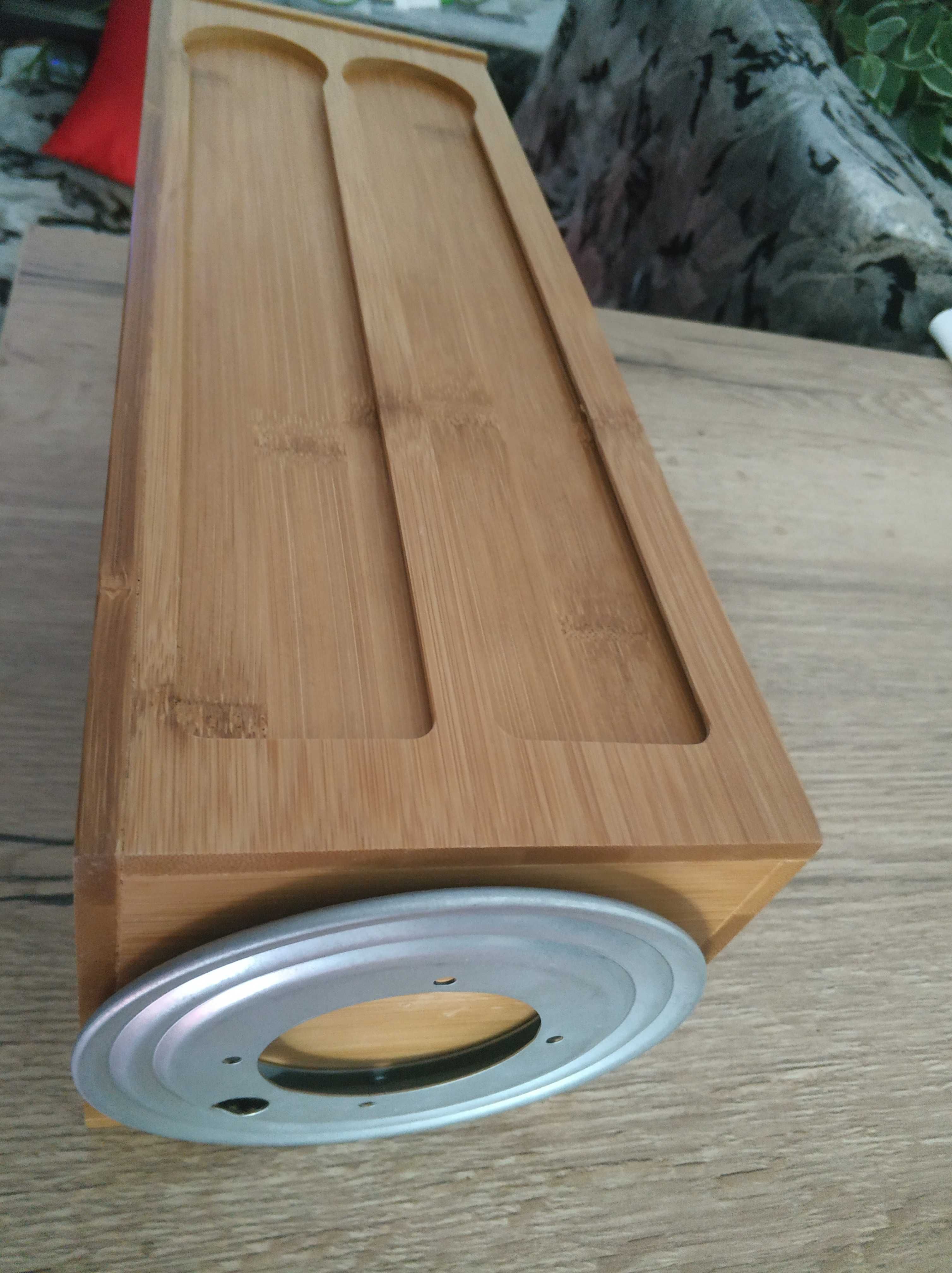 Obrotowy Pojemnik na Makaron z bambusa kuchenny do kuchni pudełko
