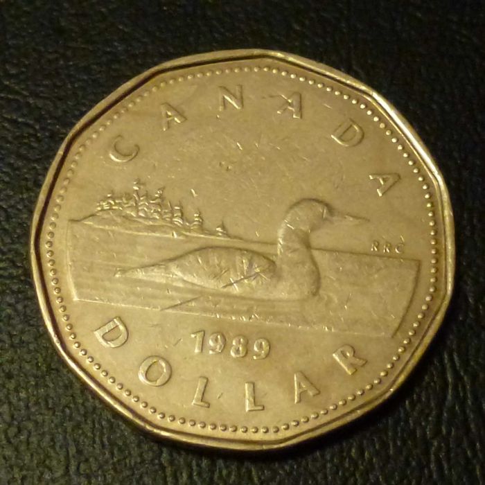 Moneta 1 dolar 1989 r. Elżbieta II - moneta z obiegu