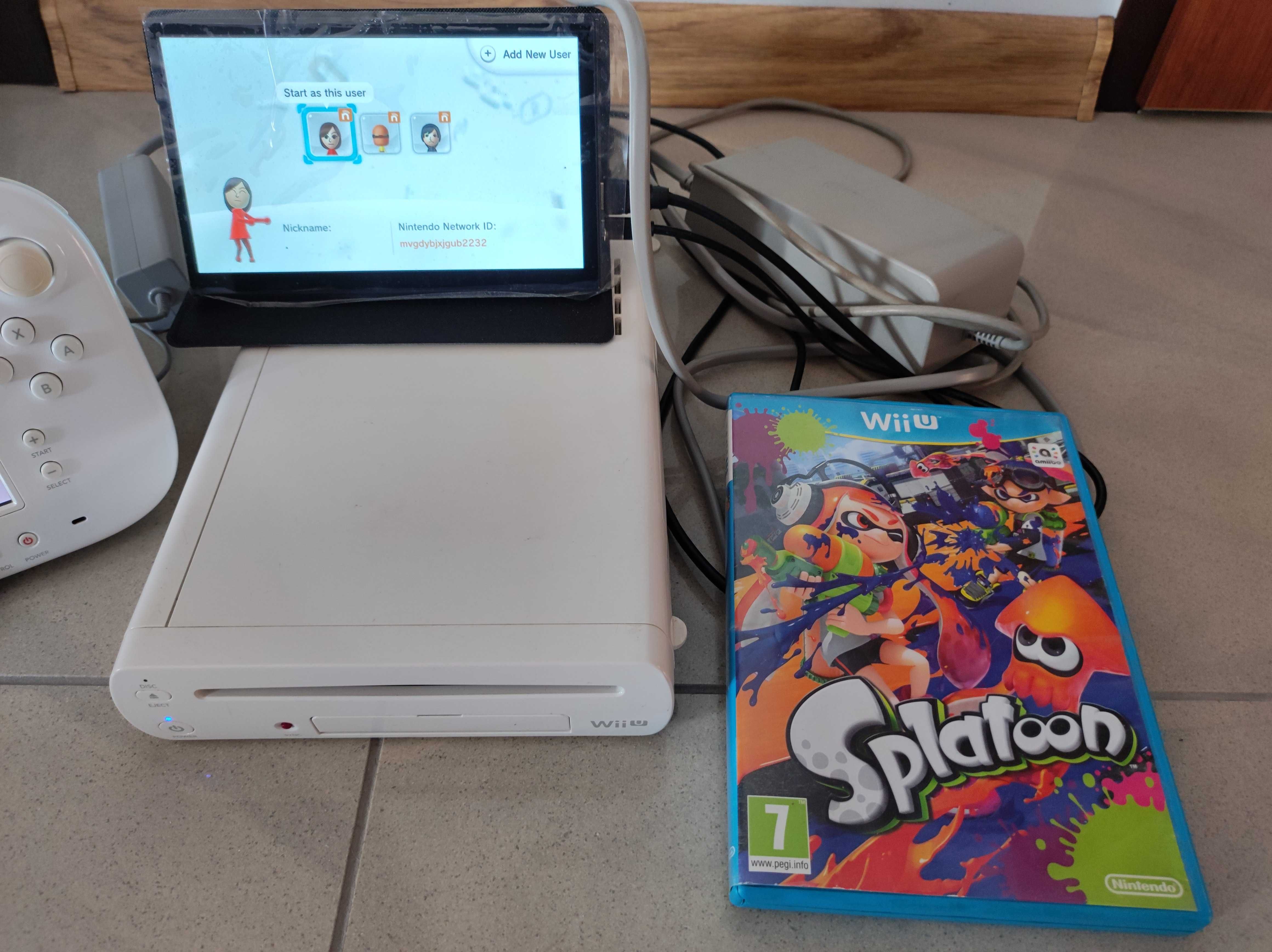 Konsola Nintendo Wii U + tablet + pad + gra Splatoon
