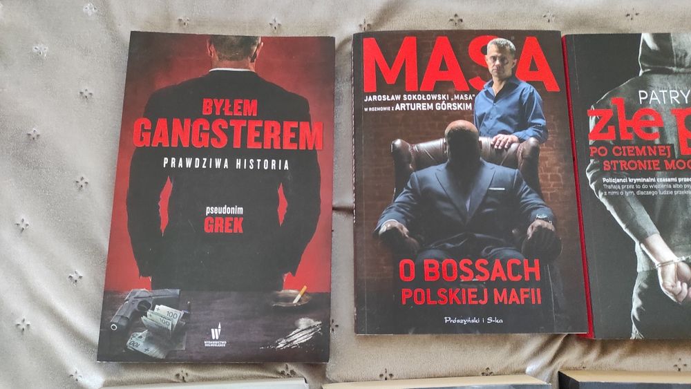 Zestaw 7 książek Masa Miami Policjanci Grek