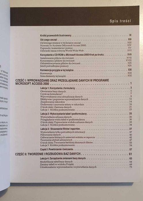 Książka informatyczna Microsoft Access 2000 wersja polska