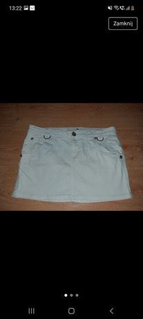 Spodnica mini jeansowa biała damska M/L