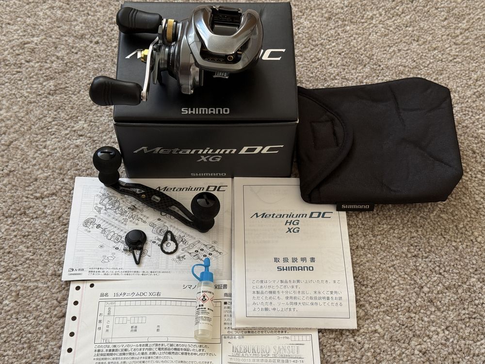 Shimano 15 Metanium DC XG 8.5 Кастингова риболовна котушка.  Japan