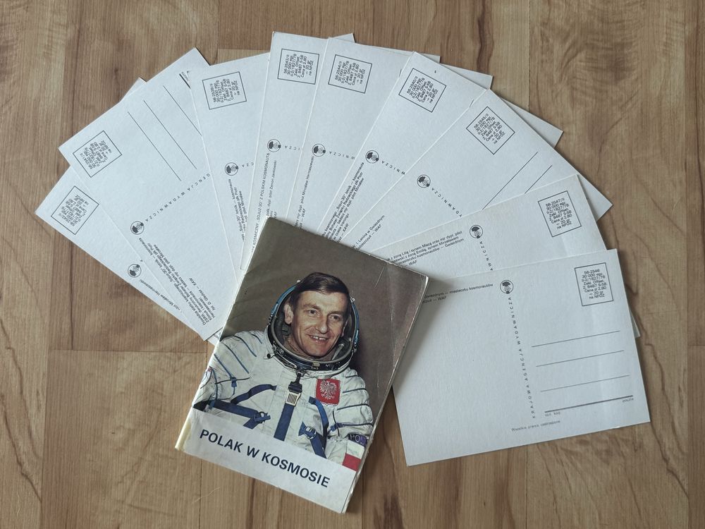 POLAK W KOSMOSIE Mirosław Hermaszewski Komplet 9 Pocztówek PRL 1978