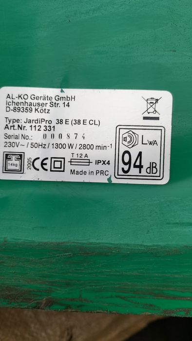 Máquina de cortar relva elétrica mais aparador elétrico