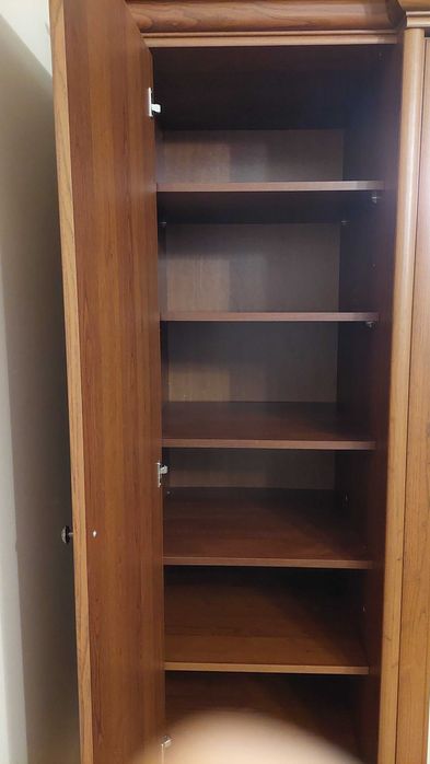 Szafa sześciodrzwiowa Kent z lustrem i szufladami kasztan BRW