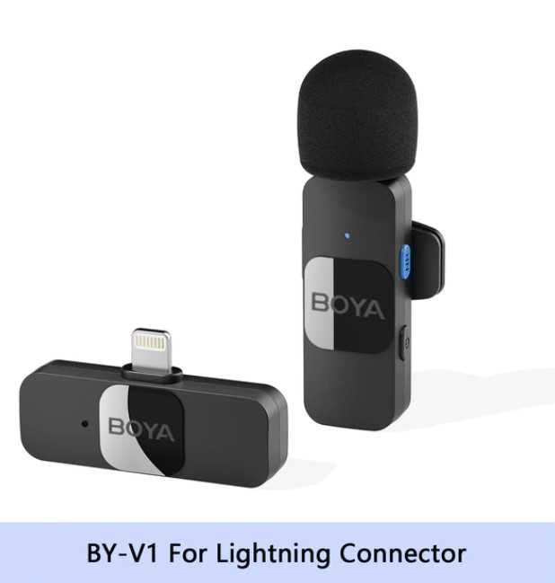 Микрофон для телефона, BOYA BY-V1 Lightning, BOYA BY-V10 Type C