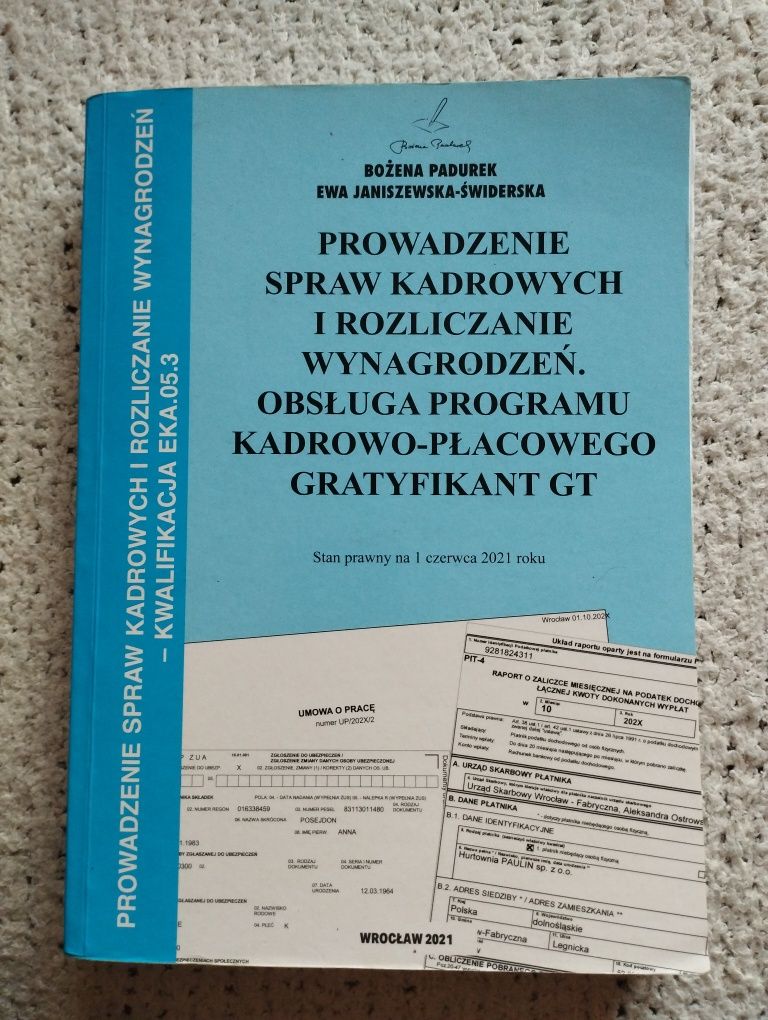 Kadry i płace, obsługa programu Gratyfikant GT - EKA.05