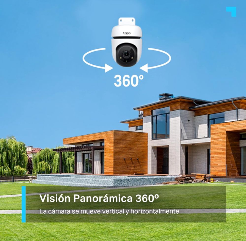 Câmera de vigilância Exterior 360° WIFI IP65 Tapo C500 (NOVO)