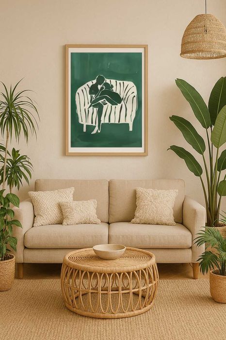 Plakat jak obraz 30x40cm | na płótnie, bez ramy | Art Deco dekoracja