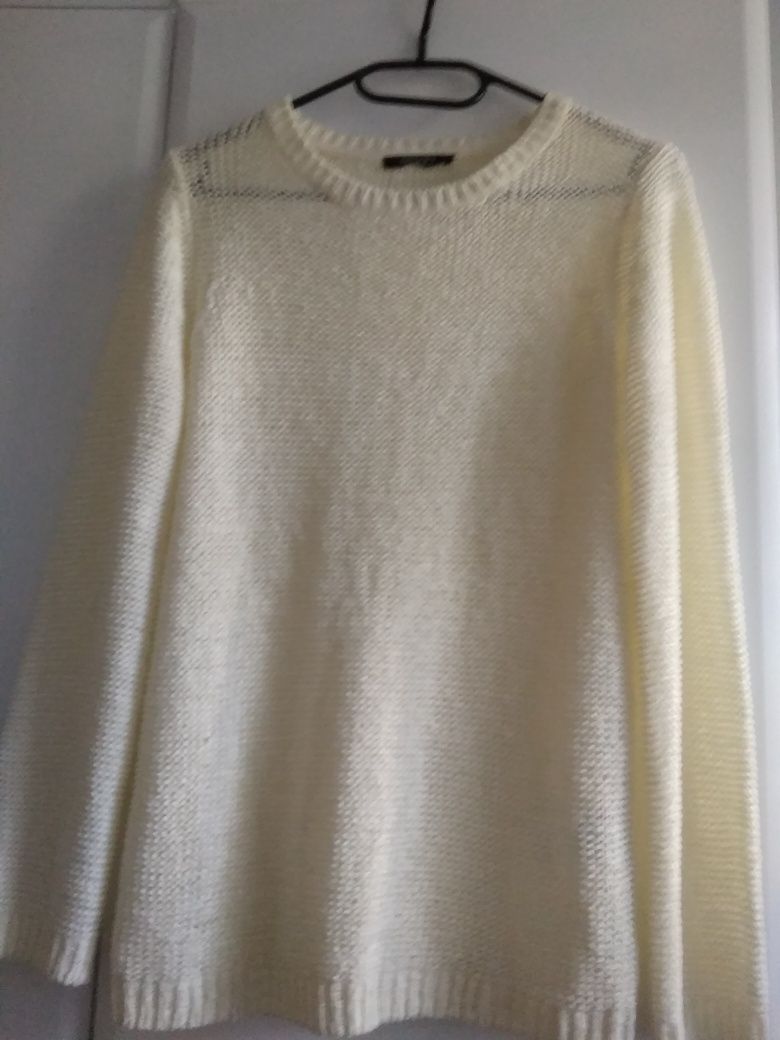 Sweter sweterek ażurowy M