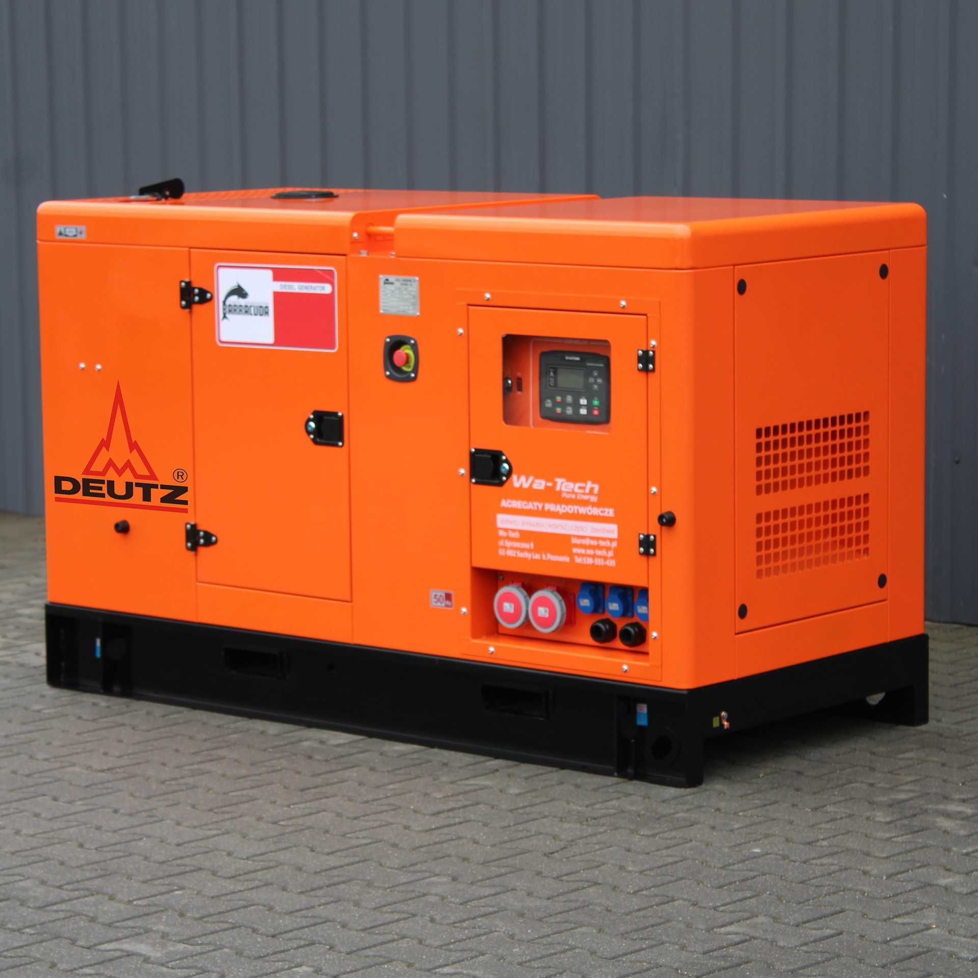 Agregat prądotwórczy z AVR 55kW 60kW 70kVA 80kVA silnik Deutz