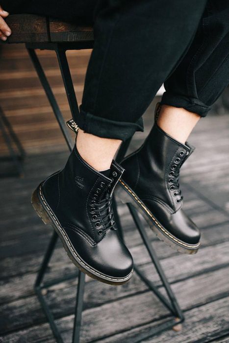 Ботинки мужские Dr. Martens 1460 Black 11822006 Доктор Мартинс (ХУТРО)