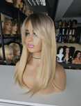 Tupet topper damski Wiola mix ciepły blond 3D naturalna fryzura
