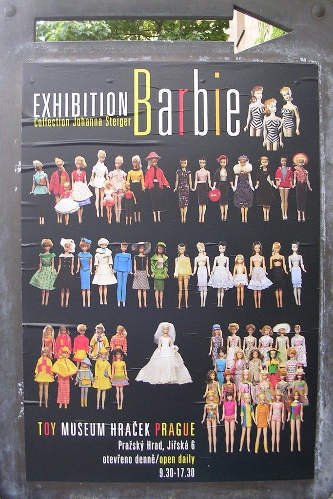 Plakat Barbie Exhibition Collection Johanna Steiger 50 urodziny wystaw