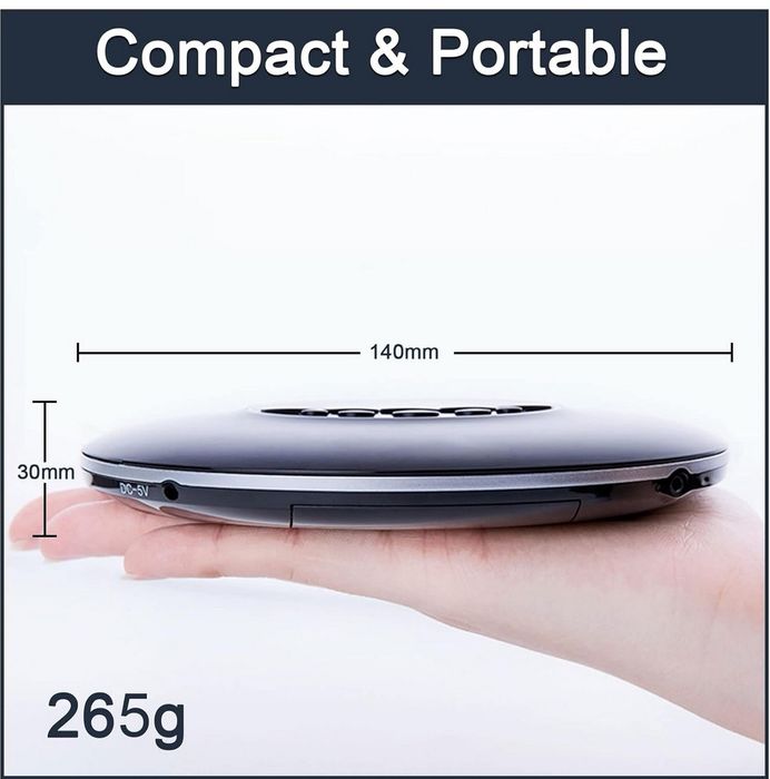 Odtwarzacz CD przenośny, nowy, MP3, WMA, CD-R, CD-RW