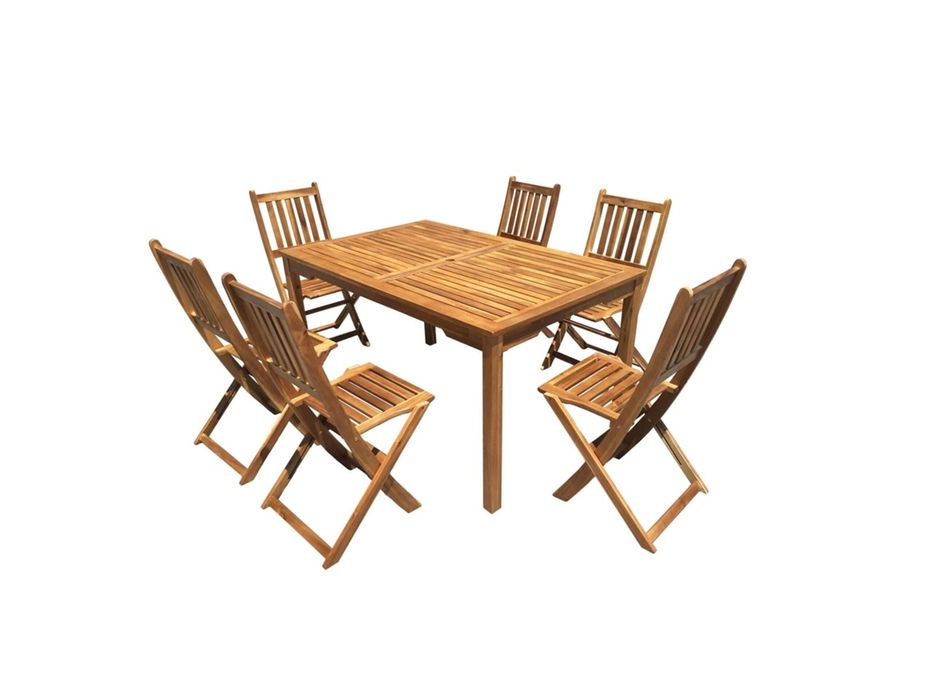 Mesa de exterior 6 lugares + cadeiras