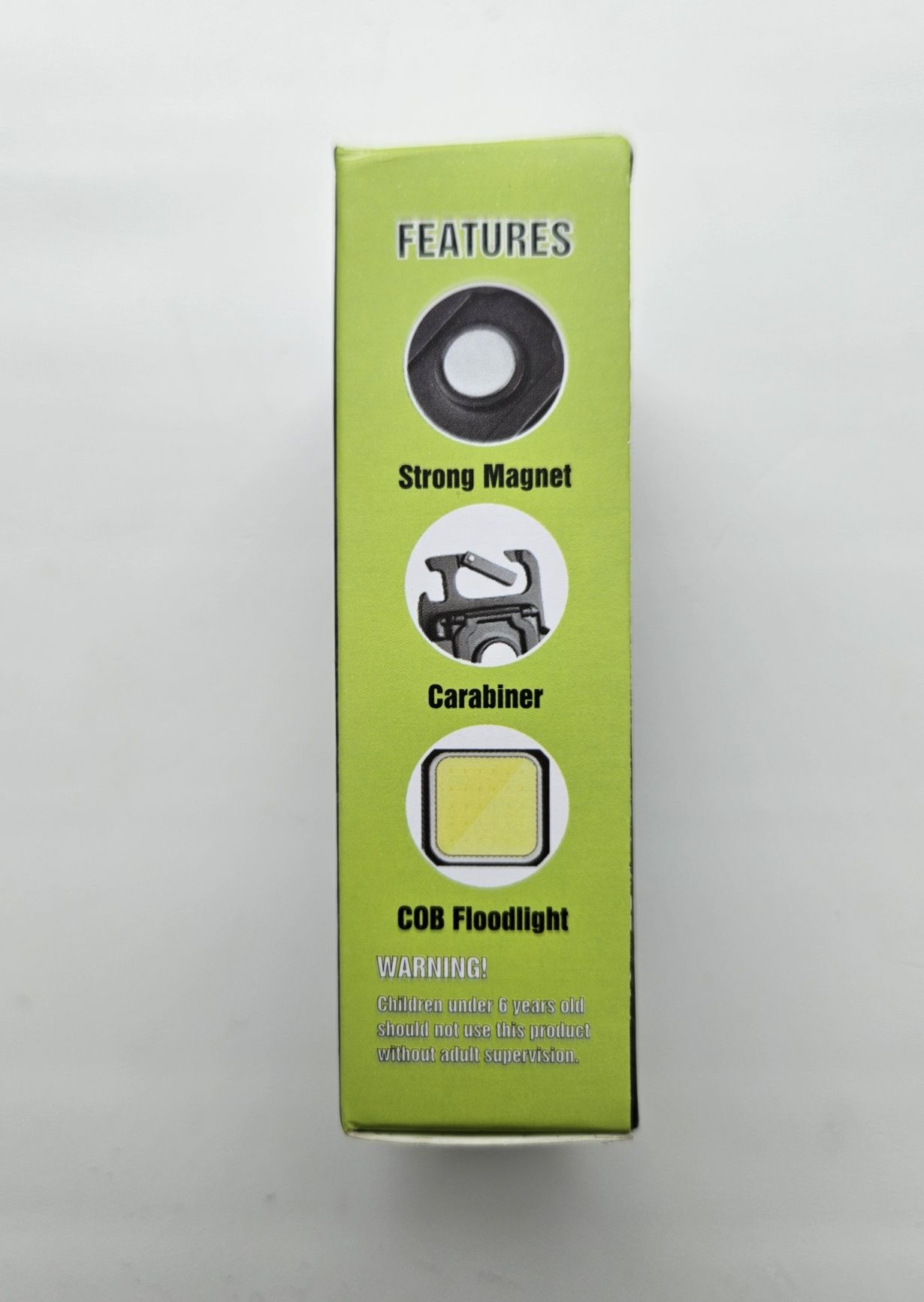 Портативный фонарик 500mAh /F05-пластик COB Rechargeable Keychain Ligt