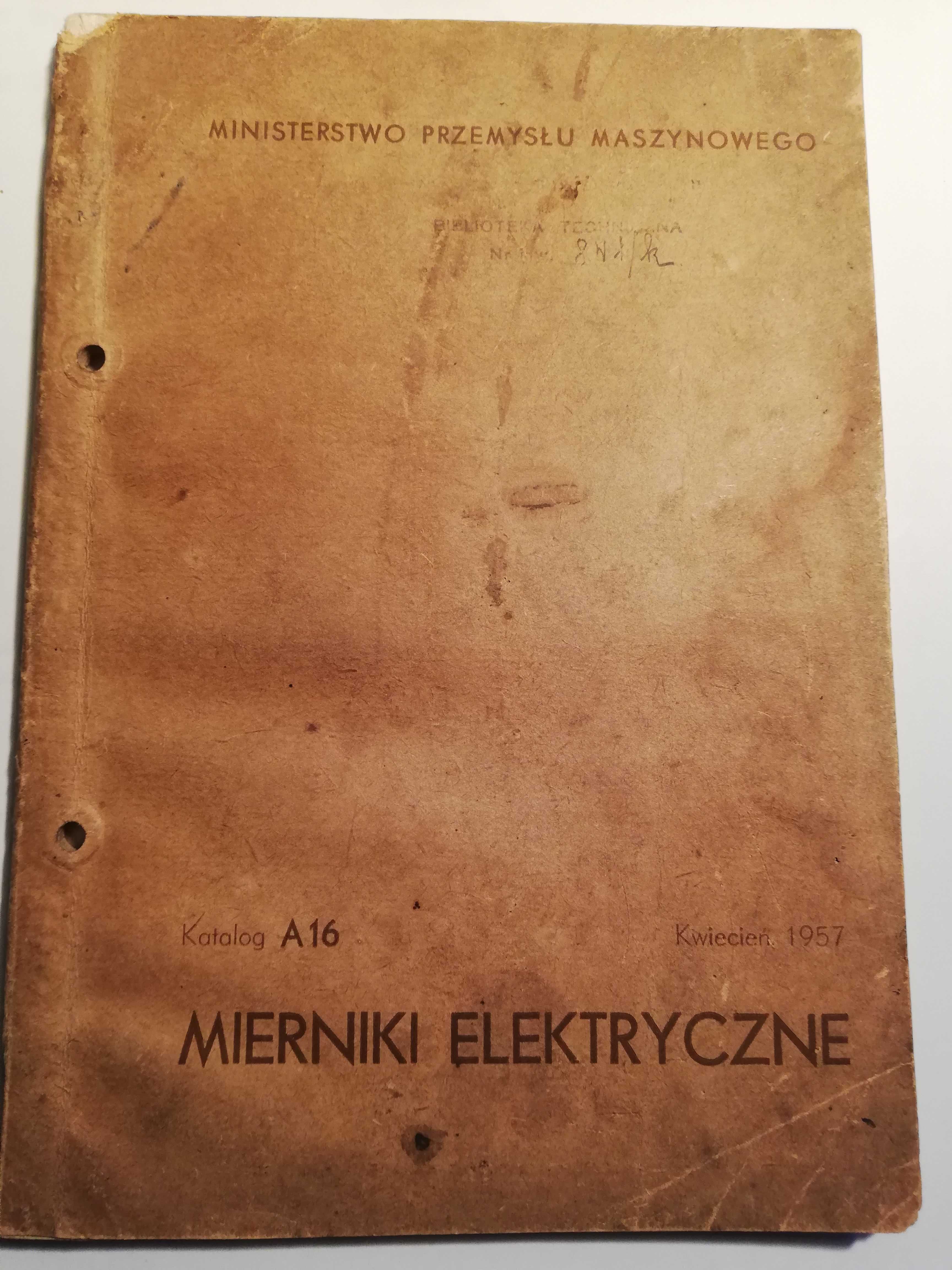 Mierniki elektryczne  Katalog A 16.