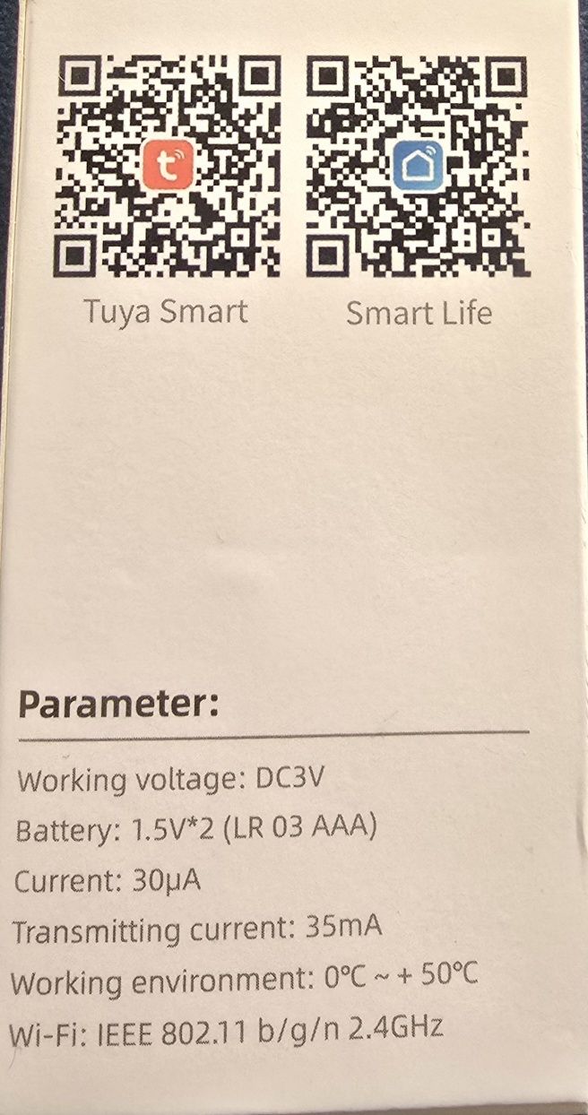 Czujniki Drzwi/Okien Tuya Wi-Fi, Alarm z Powiadomieniem, Alexa/Google,