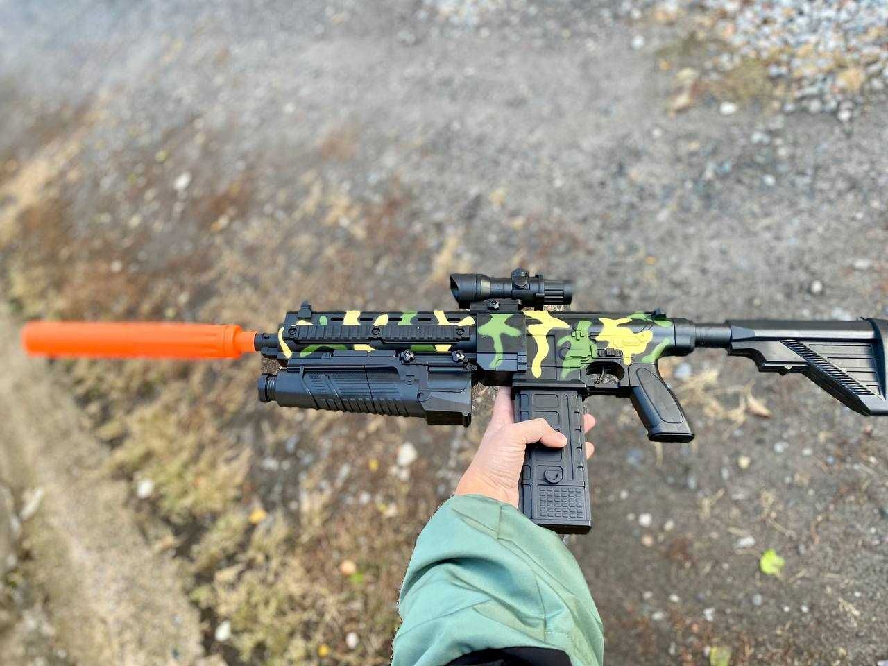Дитячий помповий автомат на акумуляторі м'які кулі присоски M416 /98см