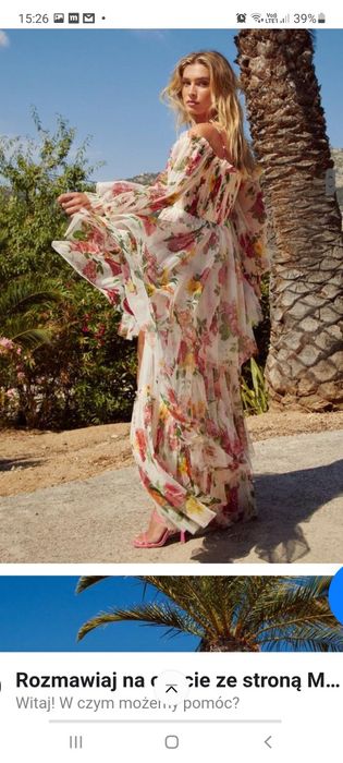 Nasty gal asos sukienka tiulowa guess gucci